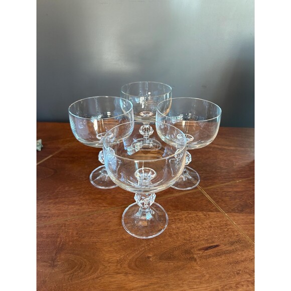 Claudia Crystal Champagne Glass Coupe Set of 4 - Picture 3 of 6